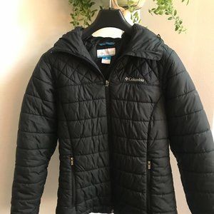 Black Hooded Puffer Jacket